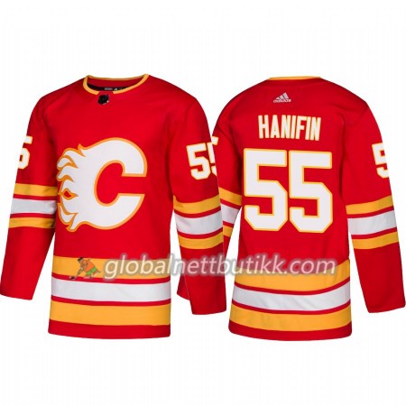 Calgary Flames Hockeydrakt Noah Hanifin 55 Alternate 2018-2019 Adidas Authentic - Herre